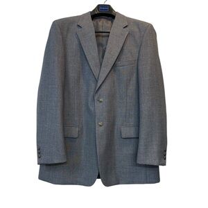 Meeting Street Men's size 44 Gray Two-Button Lined Sport Coat Blazer